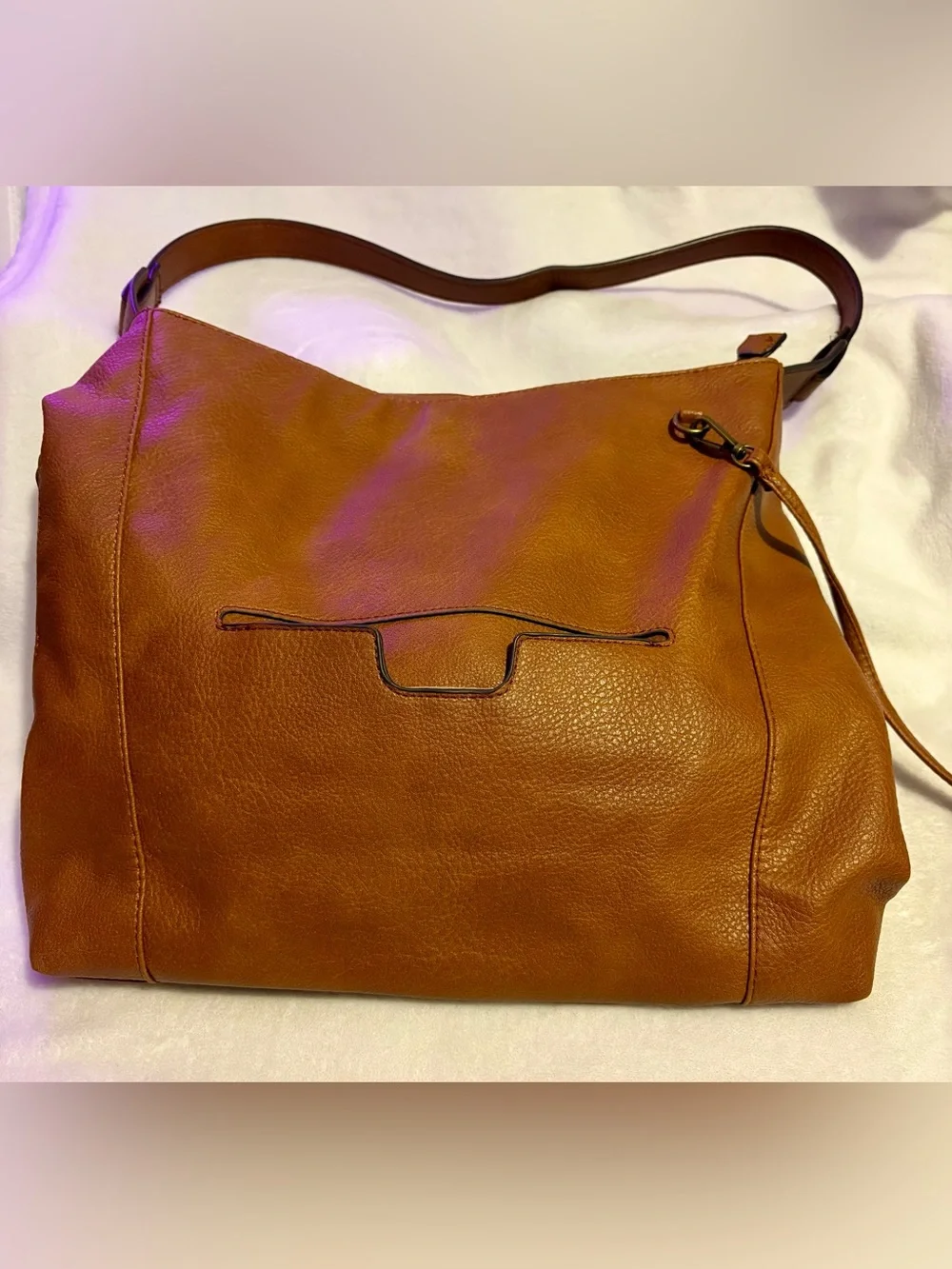 Darcy Marks London Cognac Leather Shoulder Bag